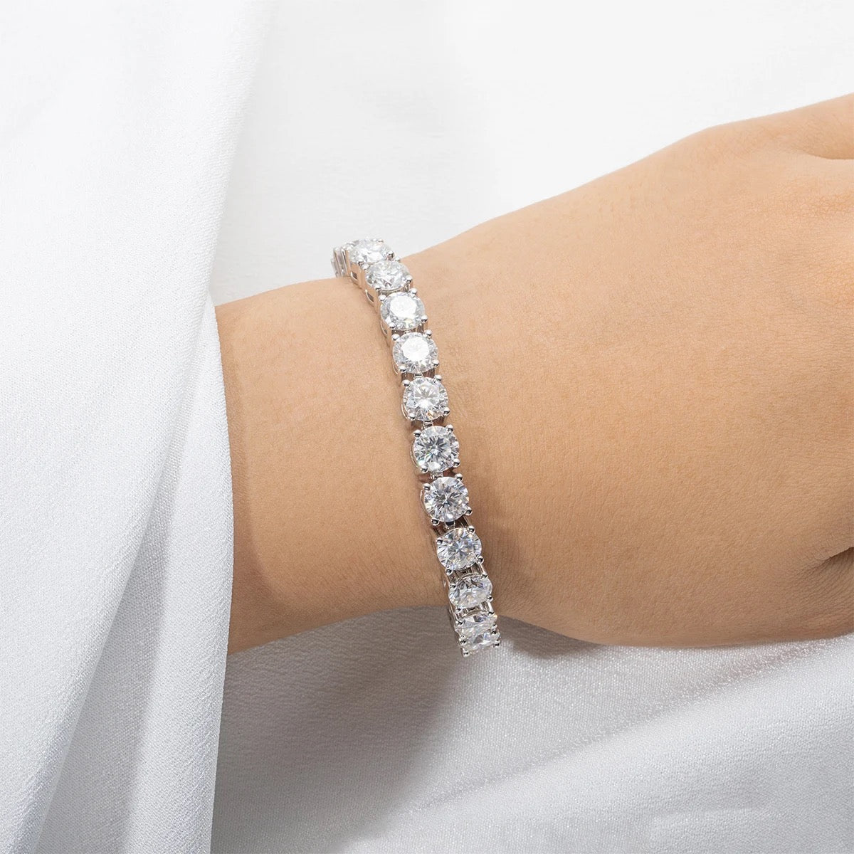 Pulseira Prata Esterlina Zirconia